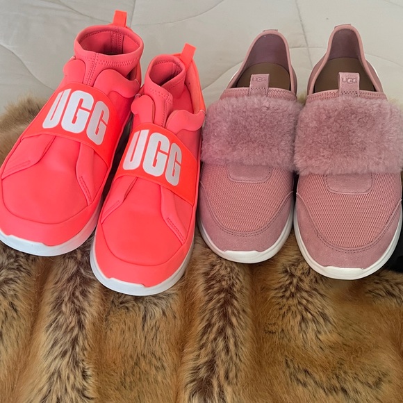 UGG Neon Pink and Soft Pink Sneakers Bundle 8.5 & 10 - Picture 4 of 7